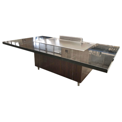 কেনা 8KW বৈদ্যুতিক গরম আয়তক্ষেত্র Teppanyaki গ্রিল টেবিল বাণিজ্যিক রান্নার মেশিন online manufacture