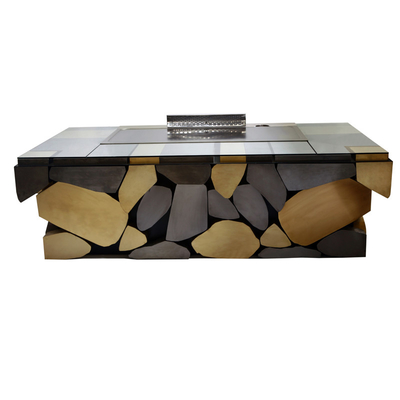 কেনা 380V 8KW Teppanyaki গ্রিল টেবিল 1.2m 7 আসন স্টেইনলেস স্টীল অনলাইনে উৎপাদন