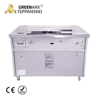 কেনা 7 সিট ইলেকট্রিক Teppanyaki গ্রিল স্টেইনলেস স্টীল উপাদান 380v 50hz বারবিকিউ জন্য online manufacture