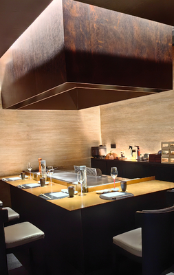 কেনা কাস্টমাইজড সজ্জা আসবাবপত্র বাণিজ্যিক Teppanyaki গ্রিল টেবিল 500x380mm রান্না আকার online manufacture