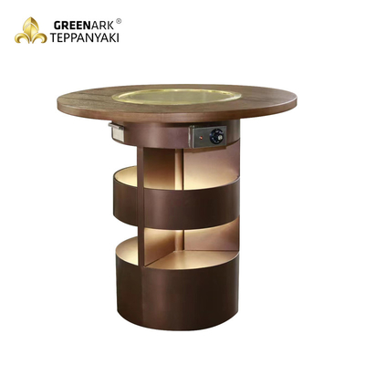 কেনা ছোট বৈদ্যুতিক তামা Teppanyaki গ্রিল টেবিল 220V 3KW অনলাইনে উৎপাদন