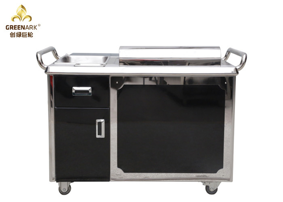 কেনা কালো জাপানি 1200mm Teppanyaki গ্রিল রান্নার সরঞ্জাম / রেস্টুরেন্ট ইলেকট্রিক Teppanyaki প্লেট online manufacture