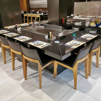 কেনা Stainless Steel Teppanyaki Grill Table 2400x850x800mm 8kW অনলাইনে উৎপাদন
