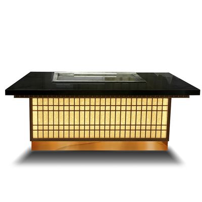কেনা Commercial Teppanyaki Grill Table 8000W Electric 20mm Alloy Steel অনলাইনে উৎপাদন