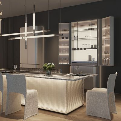 কেনা Tailor-Made Teppanyaki Grill Table with Free Design Consultation and Advanced Ventilation Technology অনলাইনে উৎপাদন
