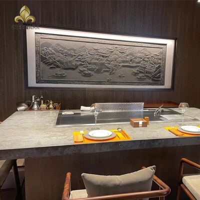 কেনা রেস্টুরেন্ট এবং হোটেলের জন্য ১ বছরের ওয়ারেন্টি সহ ফ্রিস্ট্যান্ডিং ৫ কিলোওয়াট তেপ্পানইয়াকি গ্রিল টেবিল অনলাইনে উৎপাদন