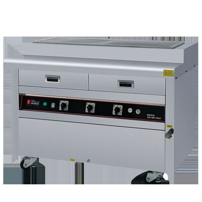 কেনা বাণিজ্যিক BBQ গ্রিল 15KW পাওয়ার 800 °C উচ্চ তাপ এবং মাল্টিফাংশনাল স্টেইনলেস স্টীল গ্রিল মেশিন সহ বৈদ্যুতিক ধোঁয়াশাহী গ্রিল অনলাইনে উৎপাদন