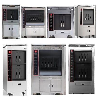 কেনা রেস্তোরাঁর জন্য স্টেইনলেস স্টিল সিঙ্গেল লেয়ার ৬ স্পেস কমার্শিয়াল ফিশ গ্রিল মেশিন এবং ওভেন অনলাইনে উৎপাদন