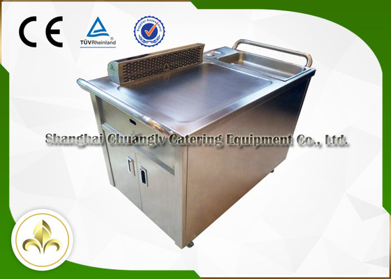 কাস্টম BBQ মোবাইল কিচেন Teppanyaki গ্রিল এক্সহাস্ট / ফিউম প্রিসিপিটেটর সহ