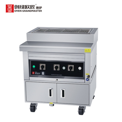 কাবাব বাণিজ্যিক Bbq গ্রিল 380V ধোঁয়াবিহীন প্রাকৃতিক গ্যাস Bbq গ্রিল
