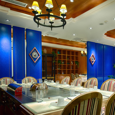 কাস্টমাইজড সজ্জা সহ আয়তক্ষেত্র বৈদ্যুতিক Teppanyaki গ্রিল টেবিল