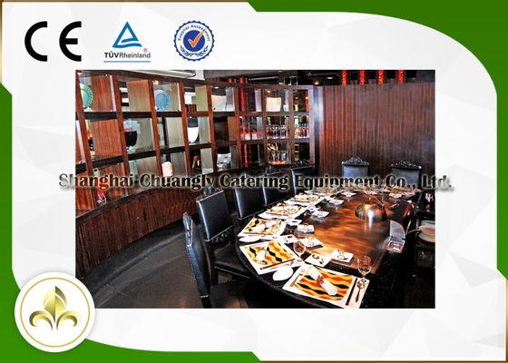 পাইপলাইন প্রাকৃতিক গ্যাস সেতু আকৃতি দশ আসন Teppanyaki গ্রিল টেবিল