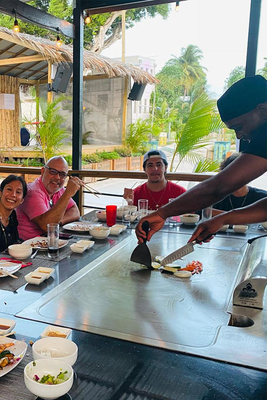 বহিরঙ্গন আয়তক্ষেত্রাকার গ্যাস ফ্রিস্ট্যান্ডিং Teppanyaki গ্রিল টেবিল Hibachi গ্রিল