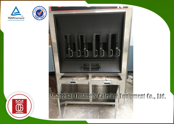 চারকোল গরম করার 8 ফিশ স্পেস একক স্তর আয়তক্ষেত্র আকৃতির ফিশ গ্রিল সরঞ্জাম