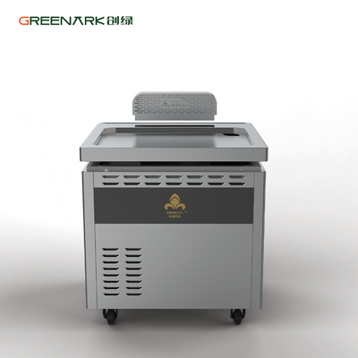 বাণিজ্যিক রান্নাঘরের সরঞ্জাম 4.5KW মাল্টিফাংশন ইন্ডাকশন ফ্ল্যাট ফ্রায়ার টেপানিয়াকি গ্রিল ক্যাবিনেটের সাথে
