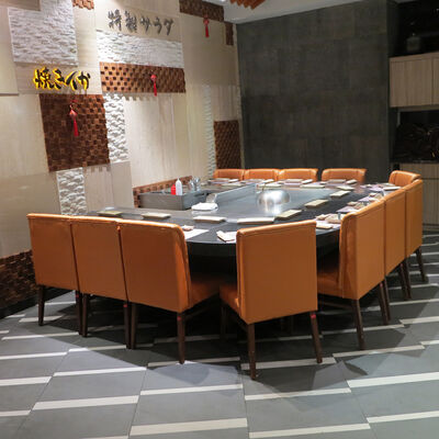 বাণিজ্যিক রান্নাঘর আর্কযুক্ত বৈদ্যুতিক Teppanyaki টেবিল Hibachi গ্রিল