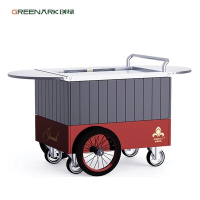 খাদ্য-গ্রেড খাদ ইস্পাত প্লেট সঙ্গে মোবাইল Teppanyaki গ্রিল 8 মিনিটের মধ্যে 250 ° C গরম