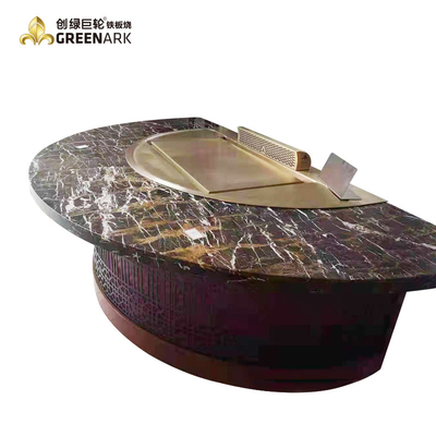 বাণিজ্যিক হিবাচি গ্রিল টেবিল মাল্টি ফাংশন Teppanyaki