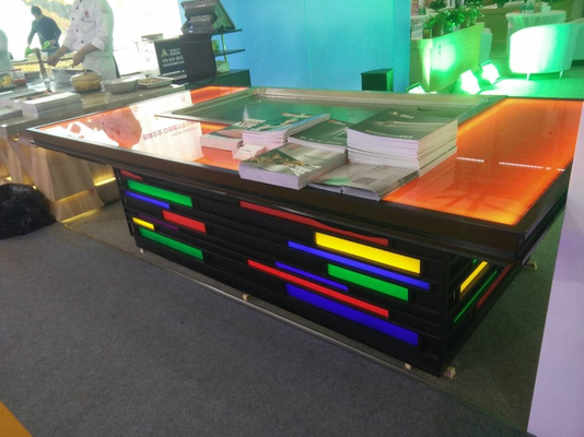 হোটেল রেস্তোরাঁ রান্নাঘর 8KW জন্য বাণিজ্যিক Teppanyaki গ্রিল টেবিল